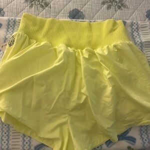 FP Movement by Free People Yellow Athletic Shorts